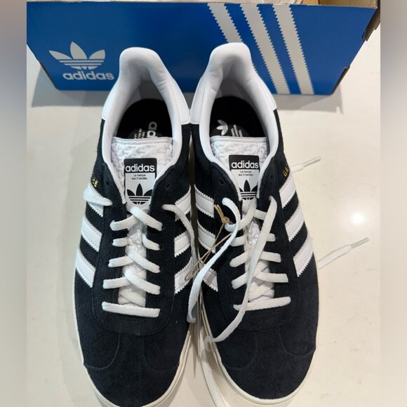 ADIDAS ORIGINALS Black Gazelle Bold Platform Sneakers - Picture 6 of 10